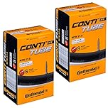 Continental MTB 27.5" x 1.75-2.5 Mountain Bike Inner Tubes with Presta Valve (Pair), Black