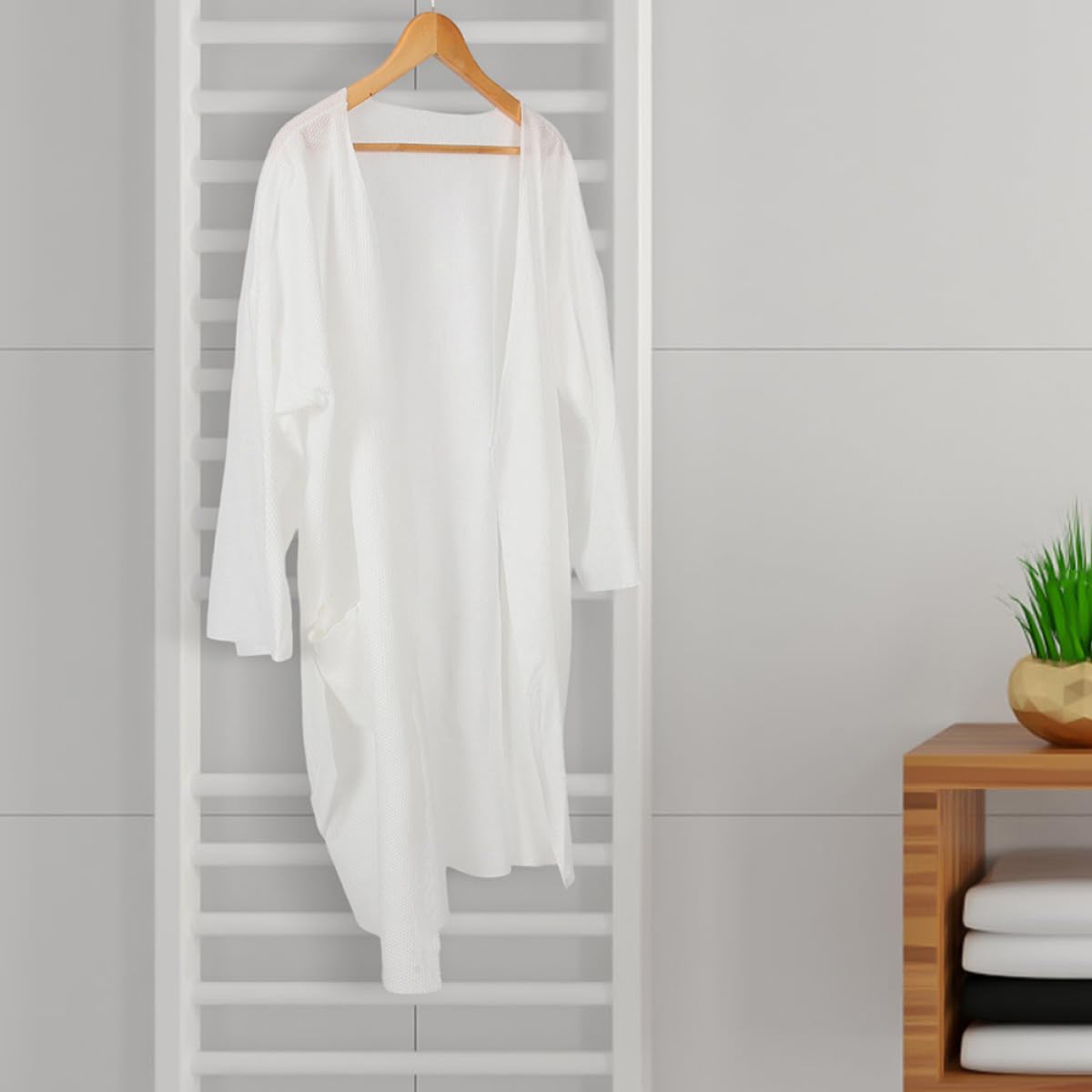 VALICLUD Bata Mujer y Hombre de Algodón, Bata de Baño para Casa y Sauna, Diseño Grueso, Suave, Cálida y Cómoda, Estilo Hotel