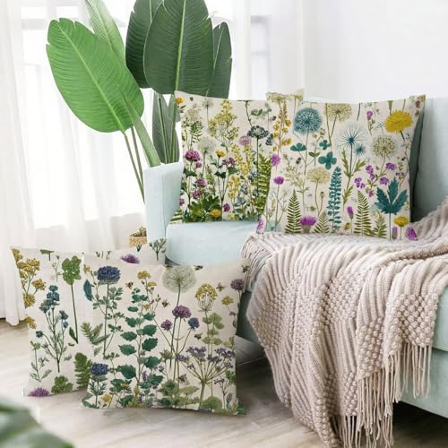 L'herbe carré oreiller lavable en machine pour une déco saine