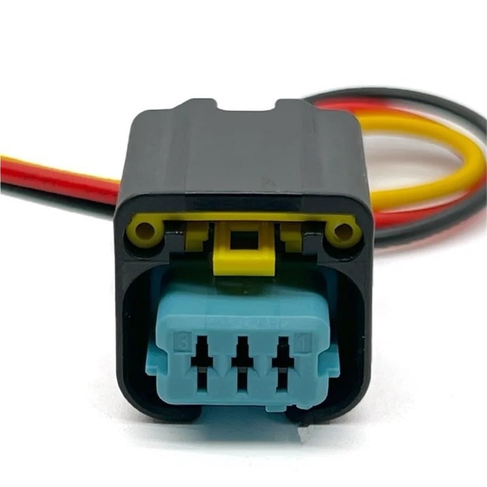 Connettore compatibile con Citroen 3 poli connettore sensore albero motore auto cablaggio cablaggio spina elettronica impermeabile 1801179-1 1801179-2 1801179 (grigio)