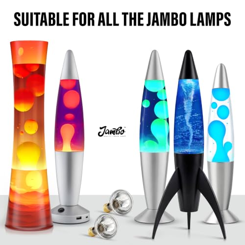 Image of JAMBO Liquid Lamp Replacement Bulbs- 2 Pack 30 Watt E17 Bulbs, Bulb for 16 inch Liquid Motion Lamps