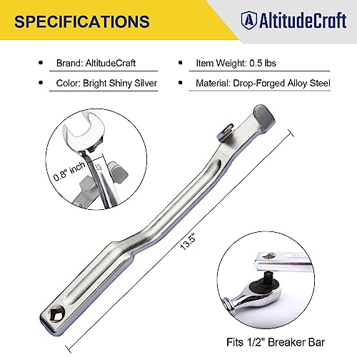 AltitudeCraft Wrench Extender tool, Wrench Extension with 1/2" Square Hole, can be extended twice, Extension Wrench,Increase Torque in Tight Spaces, Torque Amplifier Tool by AltitudeCraft - Image 4