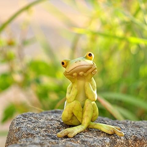 Miniature Fairy Garden Frog Statue Cover