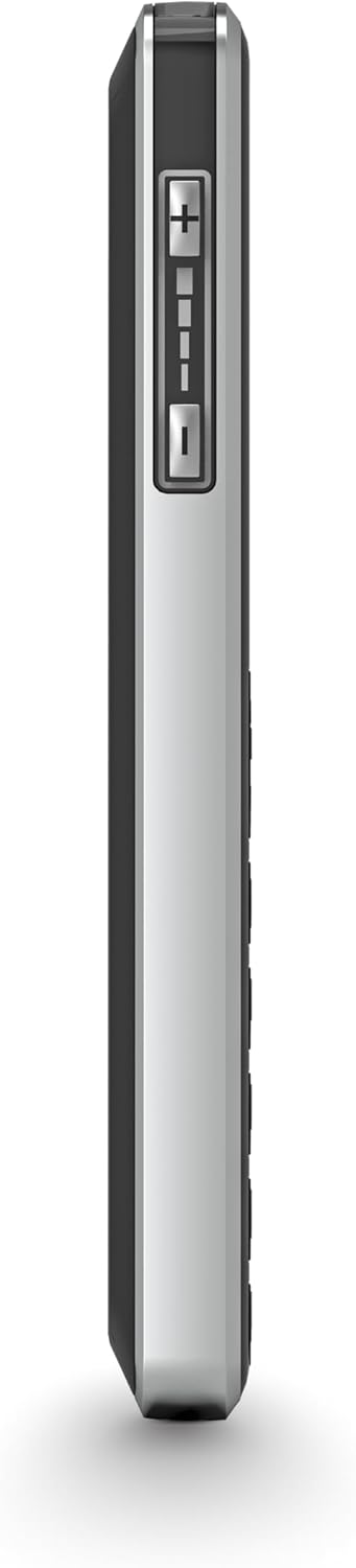 Left side view of the Emporia Prime-LTE phone, showing a smooth metallic edge.