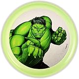 JA-RU Marvel Avengers Glow in The Dark Flying Disc 9' (1 Hulk Disc) Superheroes Aqua Flyer Frisbee Disc Ring Glider Ultimate Sports Outside Toys Beach Flying Discs for Kids. Dog Toy B-6830-1