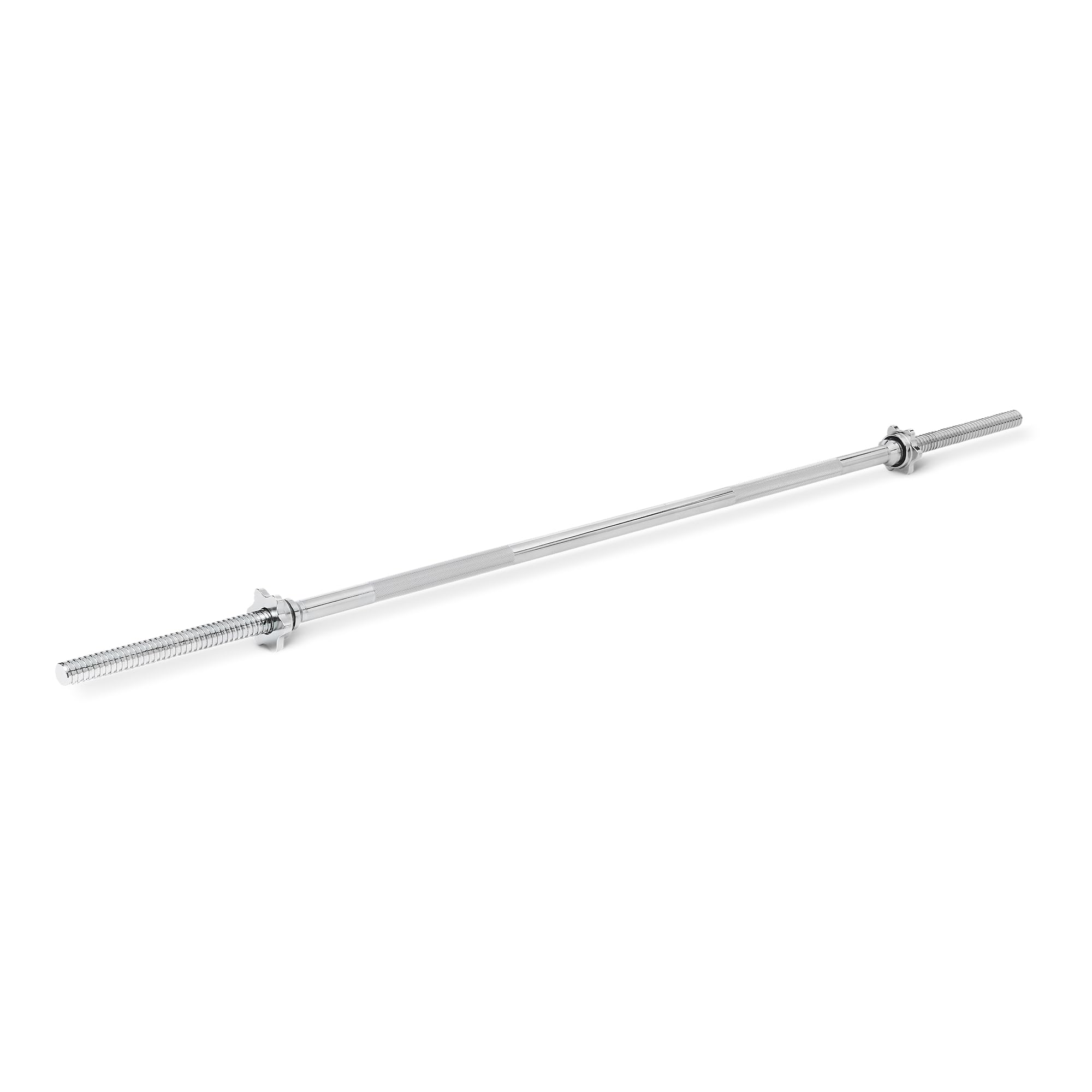 Amazon Basics Standardowy gryf do sztangi, długość 152cm, średnica 2,5cm, chromowany