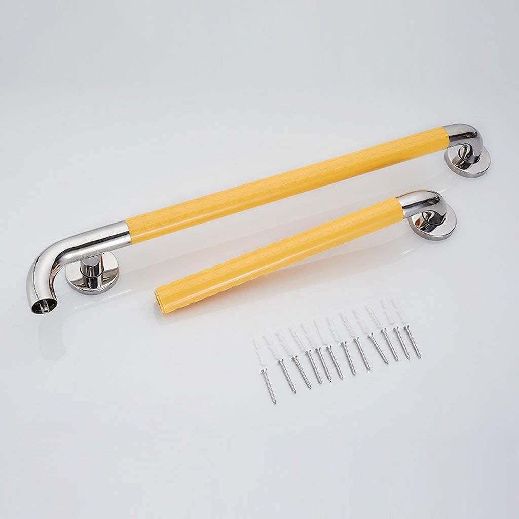 Barras De Apoyo para Bañeras Y Duchas, Pasamanos De Baño Tipo L De Acero Inoxidable, Barra De Apoyo De Seguridad con Agarre Antideslizante para Baño 70 * 50C,