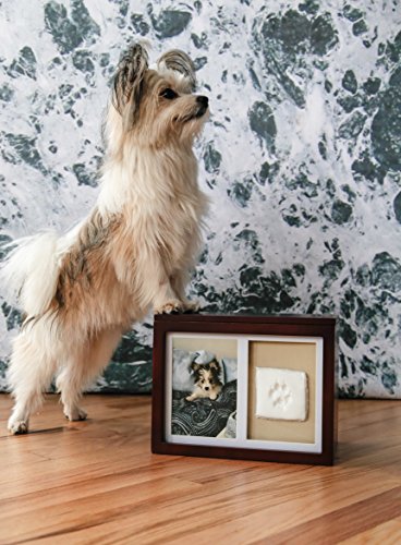 Pearhead Dog or Cat Personalized Memory Box Keepsake, Pet Urn, Espresso, 41406