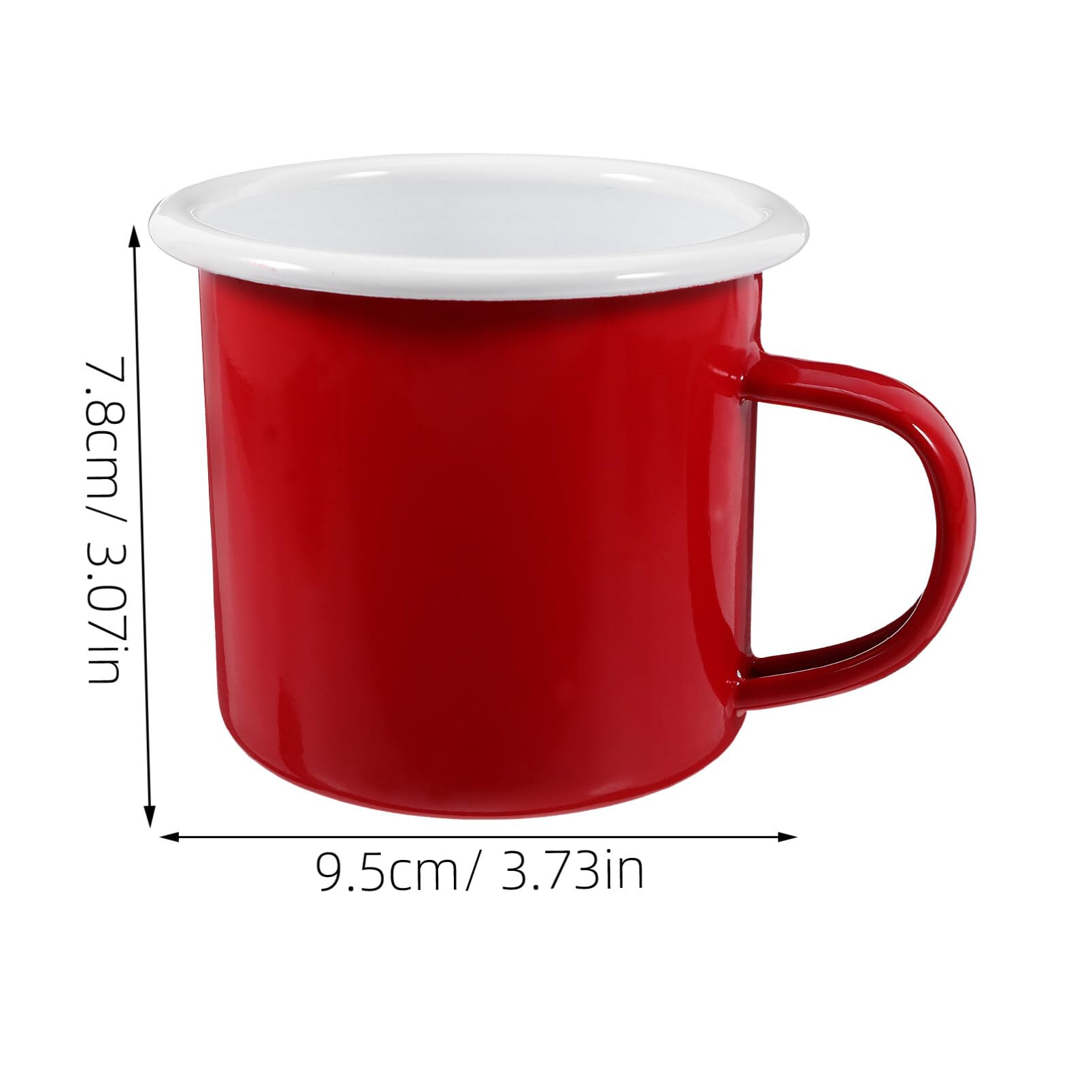 4 Emaille-Campingbecher – 473 Ml, Schwarz Gesprenkelt, Retro Design Für Outdoor & Zuhause