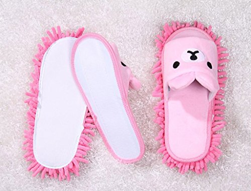 Image of Selric Super Chenille Microfiber Washable Mop Slippers Shoes, Detachable Mopping Shoes, Floor Dust Dirt Hair Cleaner, Multi-sizes Multi-Colors Available