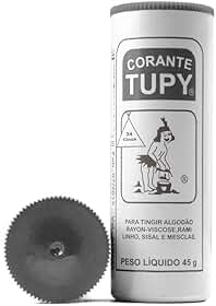 Corante Para Tingir Tecidos Roupa Artesanato 45g Tupy (Cinza)