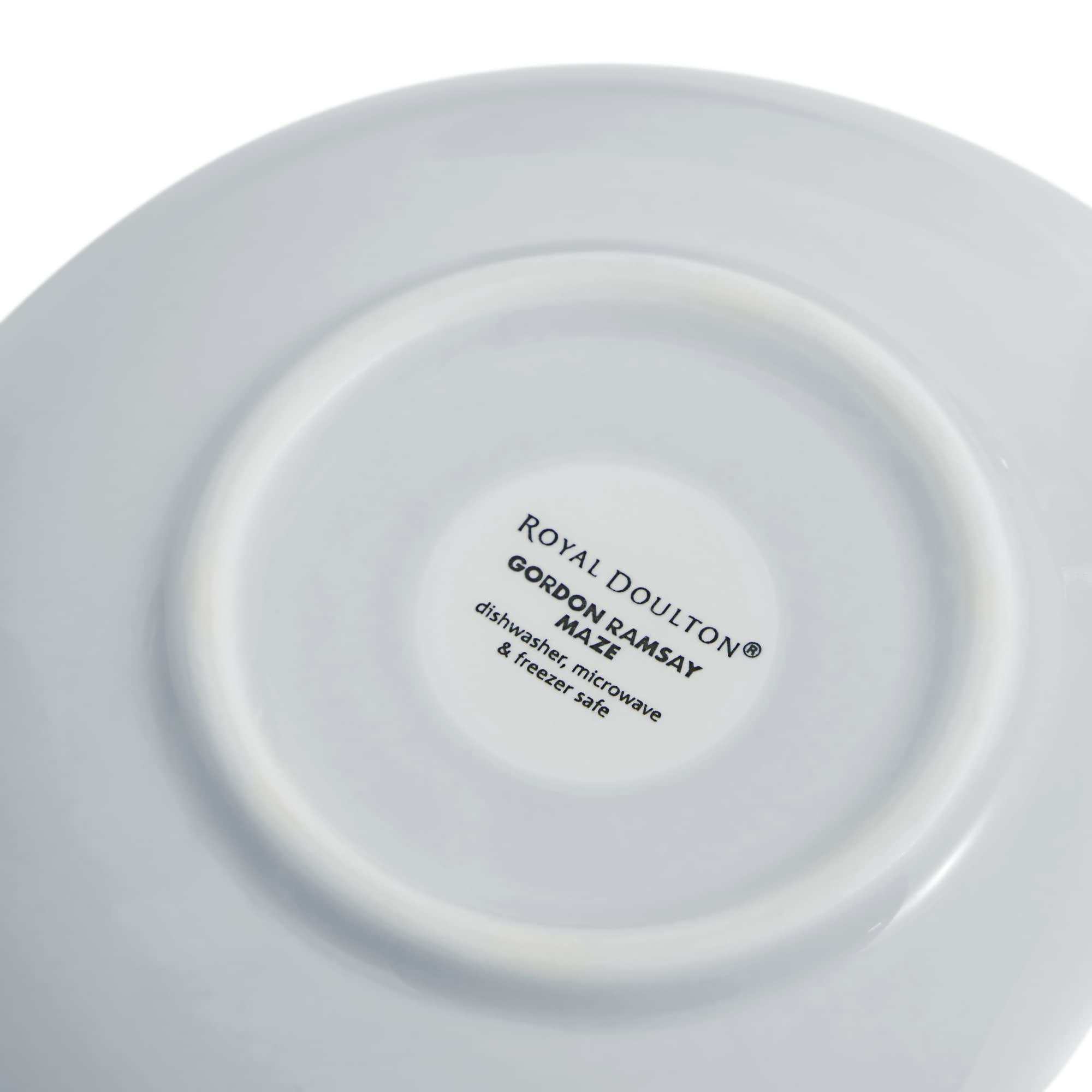 Royal Doulton Exklusiv für Gordon Ramsay Maze Müslischalen, hellgrau, 4 Stück, 17,8 cm