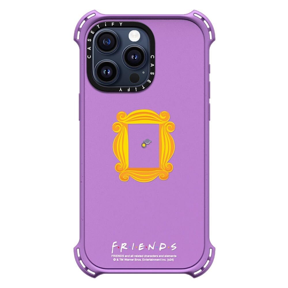 CASETiFY iPhone 15 Pro ケース パープル Amazon.com: CASETiFY Bounce iPhone 15 Pro Max Case [Friends