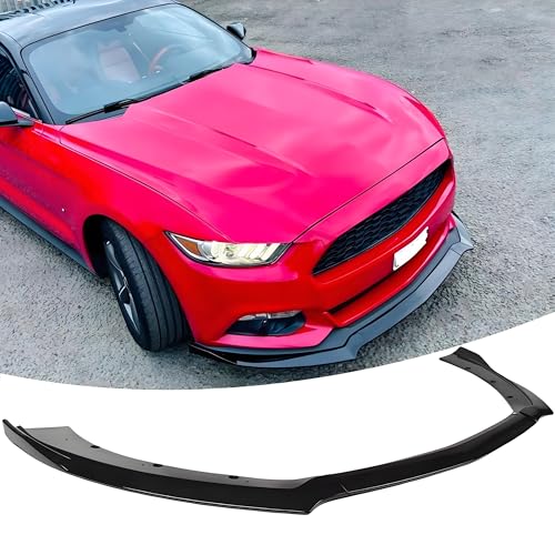 Equipped With Handling Package - Missing Front Splitter During PDI - 2021 Ford Mustang Mach 1 2 NEESPOC Front Bumper Lip Splitter Spoiler Compatible with Ford Mustang Ecoboost/ V6/ GT 2015 2016 2017 Gloss Black 3pcs Air Chin Body Kit Exterior Accessories