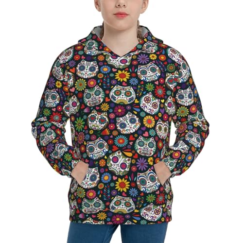 Mexican Dead Cat Kid Hoodies Boys Sweatshirts Girls Pullover with Pocket