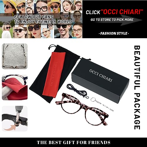 Image of OCCI CHIARI Stylish Reading Glasses Women's Readers Comfort Eyeglasses