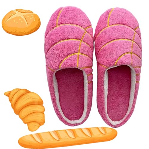 LELEBEAR Concha Slippers - Mexico Bread Slippers for Women