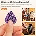 New bee 16pcs Guitar Picks with Organizer Storage Box & Holder, 4 Different Thickness Colorful Guitar Pick for Electric Guitar, Acoustic Guitar, or Bass Ukulele