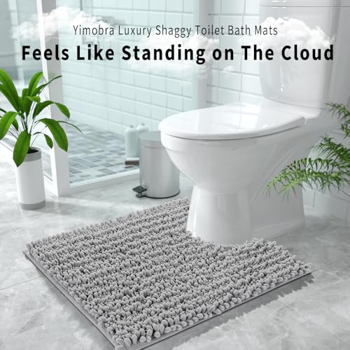image for Yimobra Toilet Rug U Shaped Washable 24x20 Inch - Ultra Soft Absorbent