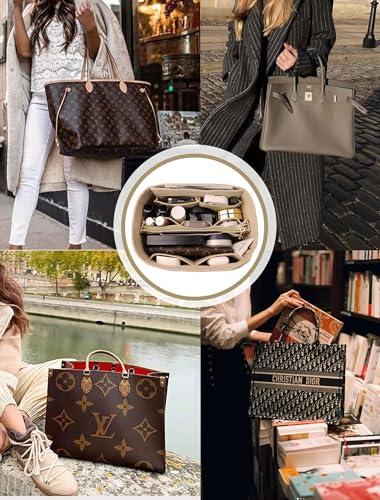 OMYSTYLE Organizador de bolsa para bolsas, organizador de saco de feltro para bolsa e bolsa, organiz