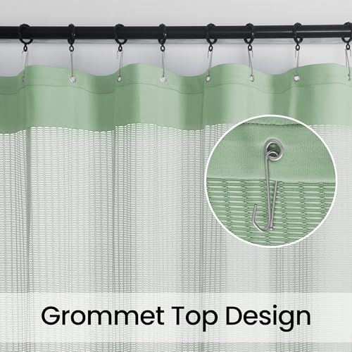 Image of Flame Retardant Hospital Curtain Room Divider Grommet Cubicle Privacy Medical Curtain for Hospital, Clinic, Lab(1 Panel, 15x8FT,Green)