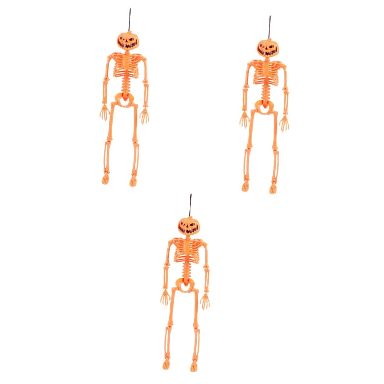 ABOOFAN 3 Piezas Esqueleto De Juguete Juguetes Esqueleto Decoración De Halloween Calabaza Accesorios