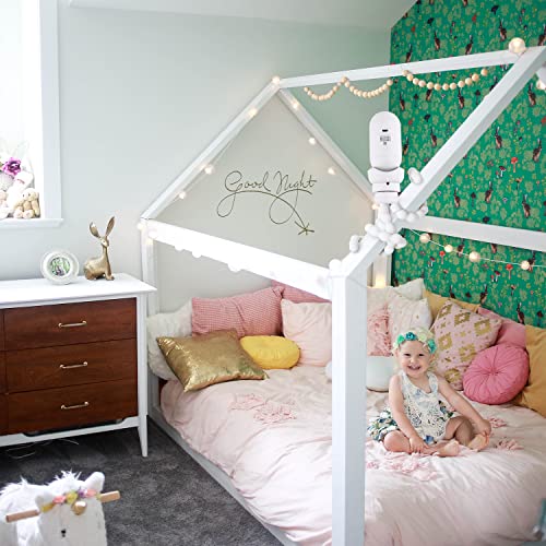 Wochel Flexible Tripod Baby Monitor Mount For Owlet Cam And Owlet Cam 2, Attach Your Baby Camera Wherever You Like Without Tools Or Wall Damage - White #TOP3