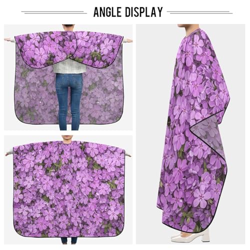Capa de barbería impermeable Kigai Purple Flower para hombres miniatura 5