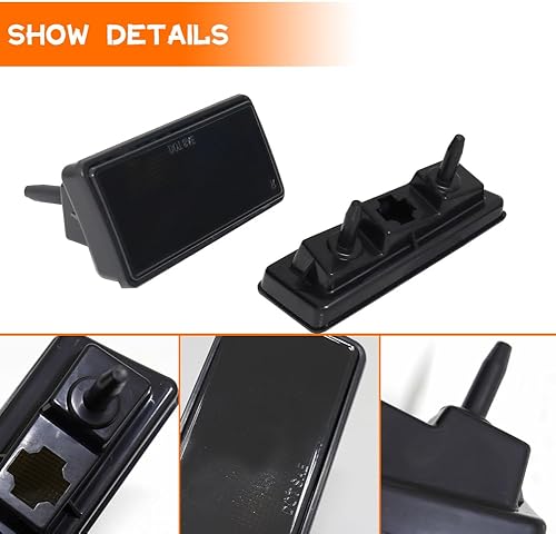 Miniatura 2 de Lente ahumada para 1974-1979 Chevy Corvette C3 parachoques trasero y delantero lado lado marcador carcasas de luz 4 unids