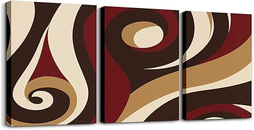 Miniatura 11 de Castle Fairy 3 piezas de arte de pared para decoración de sala de estar, líneas geométricas, decoración de pared para dormitorio, decoración de