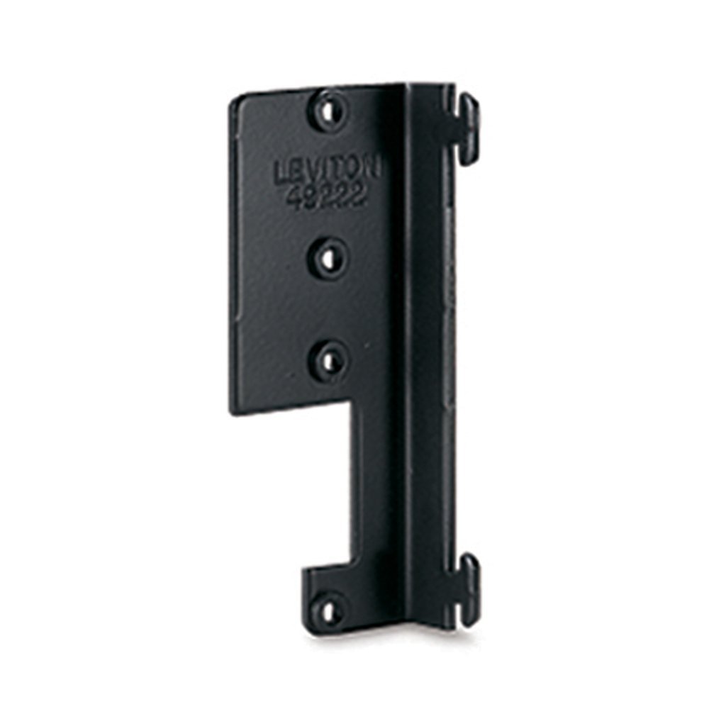 Soporte modular QuickPort Leviton 49222-blk negro contra el desorden de cables en muebles
