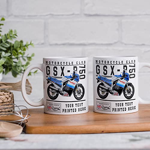 KRAFTYGIFTS Personalised Motorbike Mug Suzuki GSX-R 750 Cup Tea Coffee Dads Birthday Gift VBM33 - Image 5