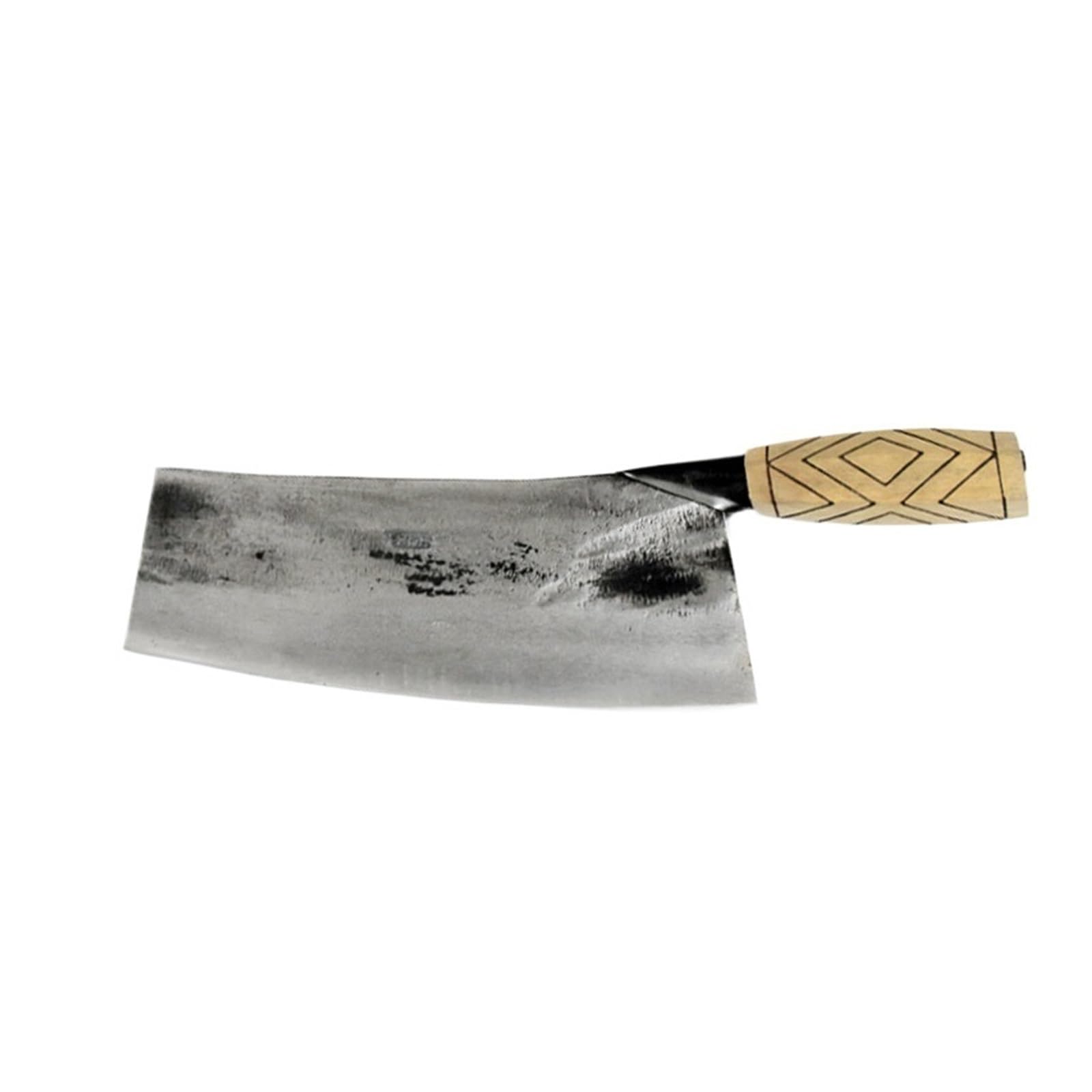 Coltello da cucina mannaia Coltello da chef cinese forgiato fatto a mano Coltello da macellaio for tagliare la carne in acciaio rivestito ad alto tenore di carbonio con manico in legno