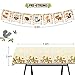 Woodland Animal Party Tableware Supplies Set Including Banner Plates Cups Table Cover and Napkins, Serves 20 Guests for Woodland Forest Friends Theme Party Baby Shower Birthday Decorations