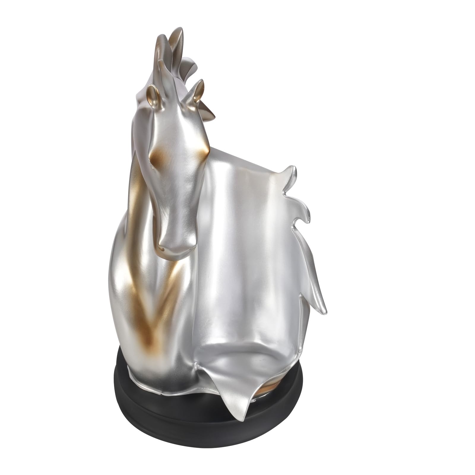 Porte-bouteille de vin - Statue de cheval - Étagère à vin en résine - Étagère de stockage de vin - Sculpture de cheval - Support d'affichage multifonction pour chambre à coucher, salon, cuisine,