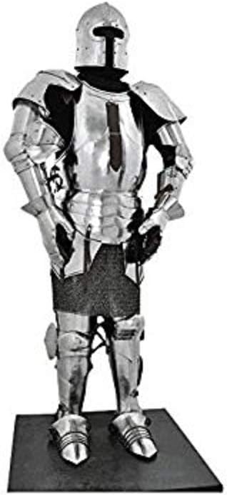Milanese Medieval Suit of Armor - One Size Fit All - Silver