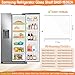 UPGRADED DA97-16362A Refrigerator Glass Shelf Compatible with Samsung Fridge Shelf Replacement Parts RS22T5201SR Shelves RS22T5561SR RS22T5561SG RS23A500ASR DA97-16362T Upper Tempered Glass Shelves