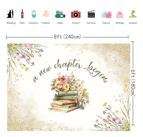 Fondo Fotográfico Floral para Fiesta de 8x6 ft miniatura 6