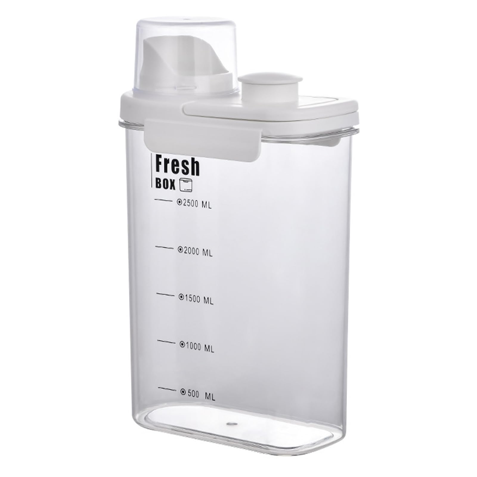 Tsophreniq Large Capacity ABS Detergent Dispenser with Funnel Spouts Storage Container for Pouring and Protections Sturdy ABS Storage Jar