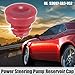 X AUTOHAUX 53697-SB3-952 Power Steering Pump Reservoir Cap Red for Honda Civic Odyssey Accord CR-V for Acura RL RDX MDX
