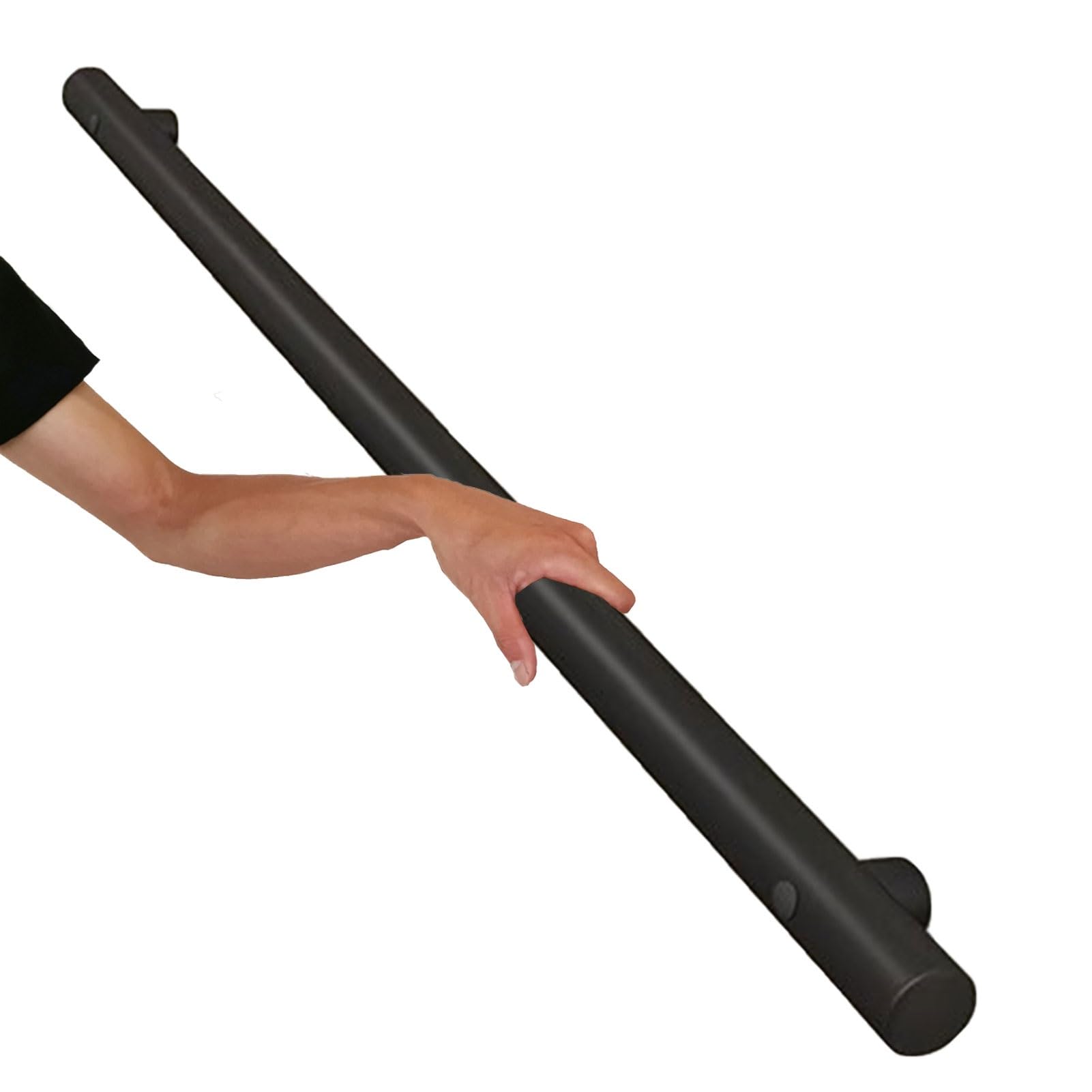 Treppengeländer, schwarzer Edelstahl-Handlauf, Treppengeländer für drinnen und draußen, lang: 50 cm, 80 cm, 1 m, 120 cm, 1,5 m, 180 cm, 2 m, 250 cm, 3 m, Treppengeländer-Handlauf ( Size : 300cm )