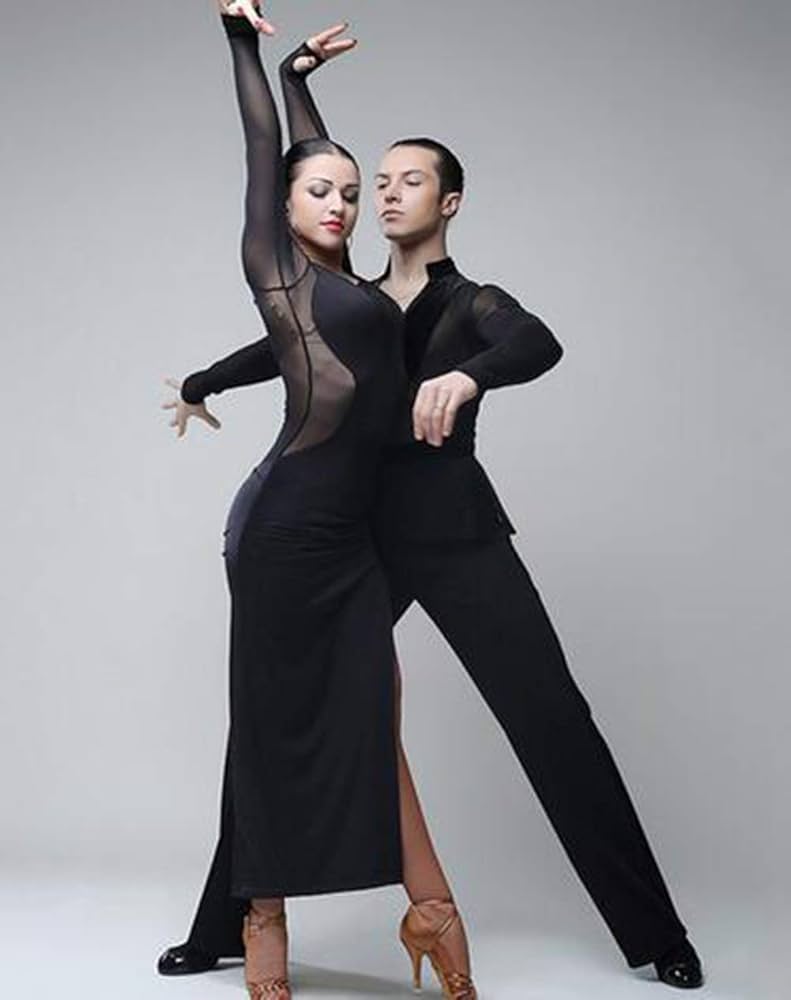 社交ダンス　男性　衣装 Amazon.co.jp: 男性社交ダンス衣装 競技用レオタードシャツ