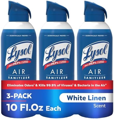 Lysol Air Sanitizer Spray with Odor Eliminator for Home & Office,...