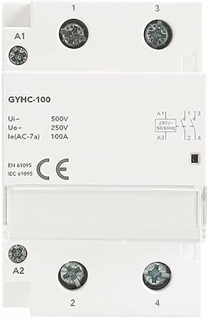 Contacteur AC Domestique Modulaire 2 Pôles 20A 2NO 220V/230V - Rail DIN Pour Éclairage, Pompes Et Moteurs