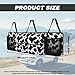 Qiyupavto Cow Print Car Trunk Organizer Car Backseat Storage Bag with 4 Pockets Hanging Trunk Cargo Storage Universal Auto Accessories for Sedans SUV Trucks Van