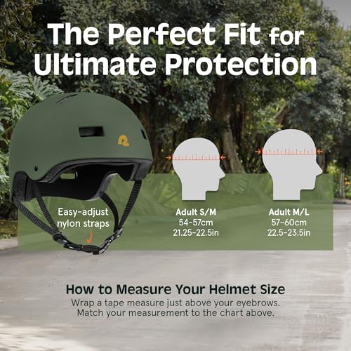 Image of Retrospec Dakota Adult & Youth Bike Helmet - Multi-Sport Protection with ABS Shell, EPS Foam, 10 Vents & Removable Washable Padding for BMX, Skating, and Scooter