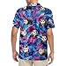Hawaiian Shirt for Men Funny Opossum Shirt Short Sleeve Button Down Lightweight Summer Fashion Aloha Shirts for Beach Parties and Casual Wear 3X-Large