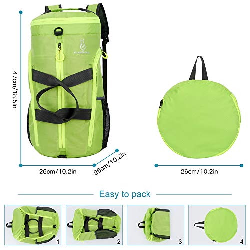 Ajcoflt Leve Packable Gym Sports Duffel Bag Outdoor Camping Caminhadas Viagem Dobrável Mochila Ombro