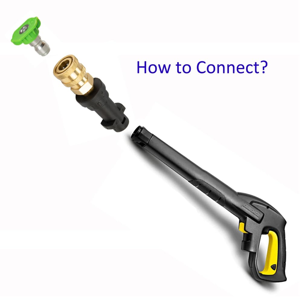 Buse Céramique Cuivre Acier Inox Buse Turbo 360° Nettoyeur Haute Pression - 4000PSI Max - Raccord 1/4 Rapide - Céramique Haute Température Buse Turbo Nettoyeur