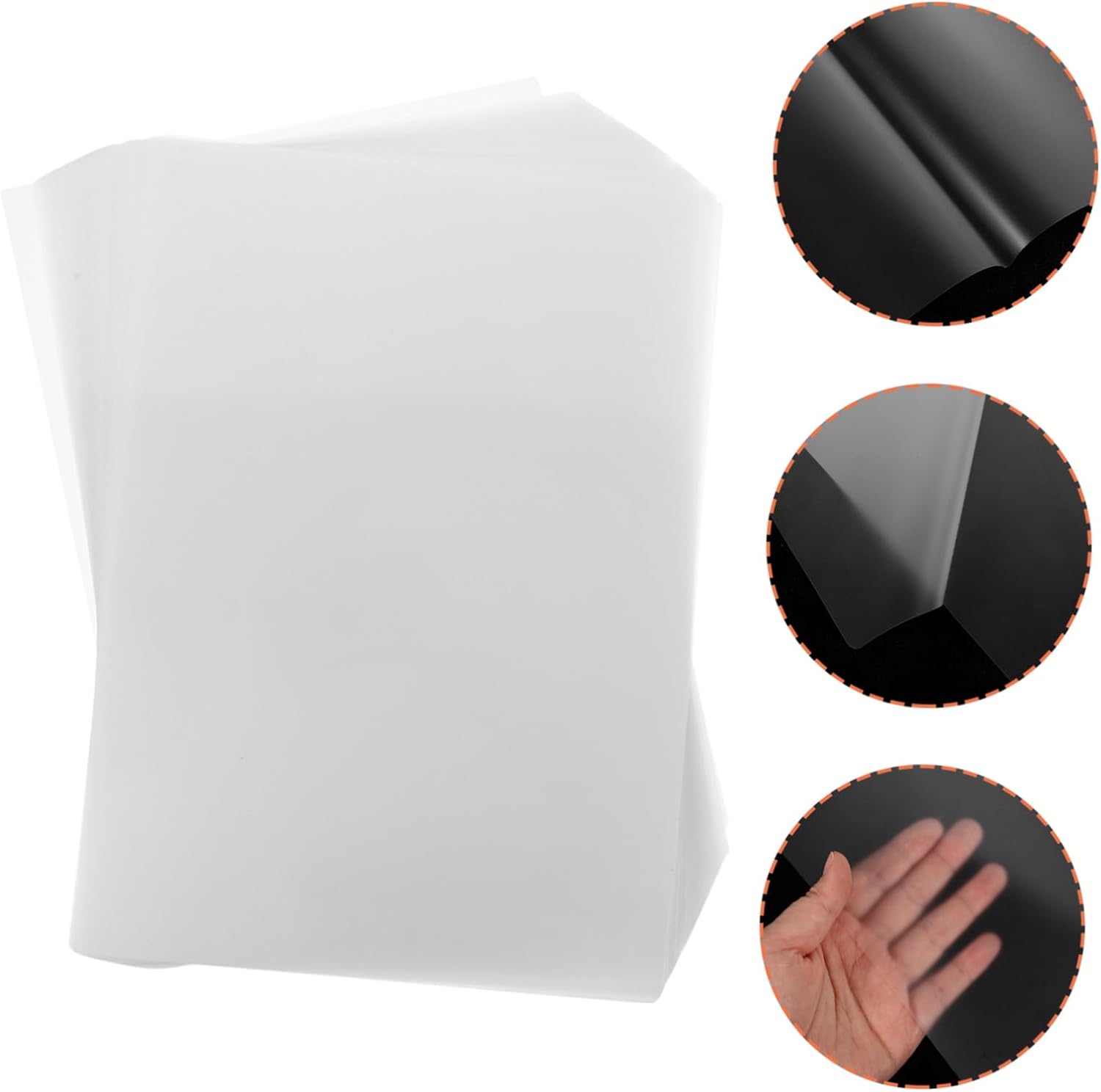 NUOBESTY 100pcs Thermal Laminating Film Plastic Photo Laminating Pouches Office School and Home Use